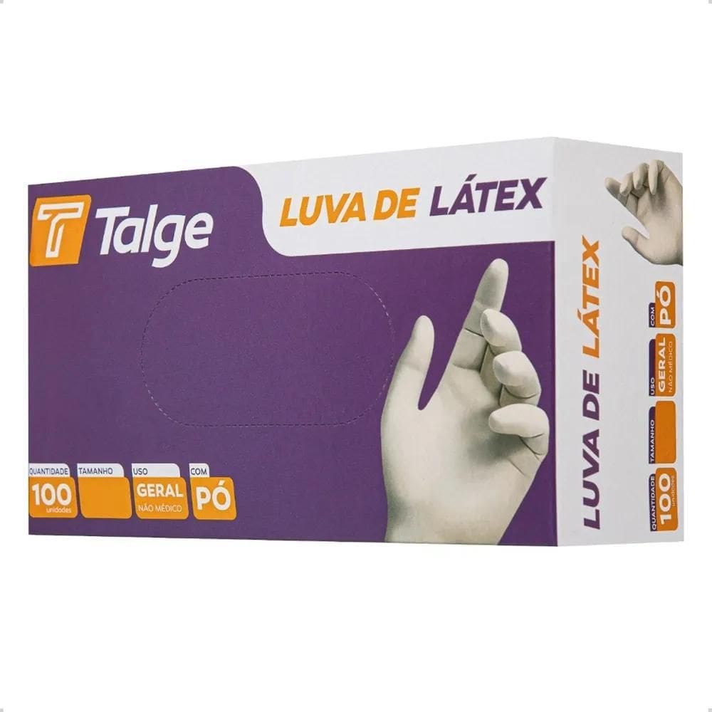 5X Luvas Descartáveis Talge Luvas De Látex Cor Natural Taman