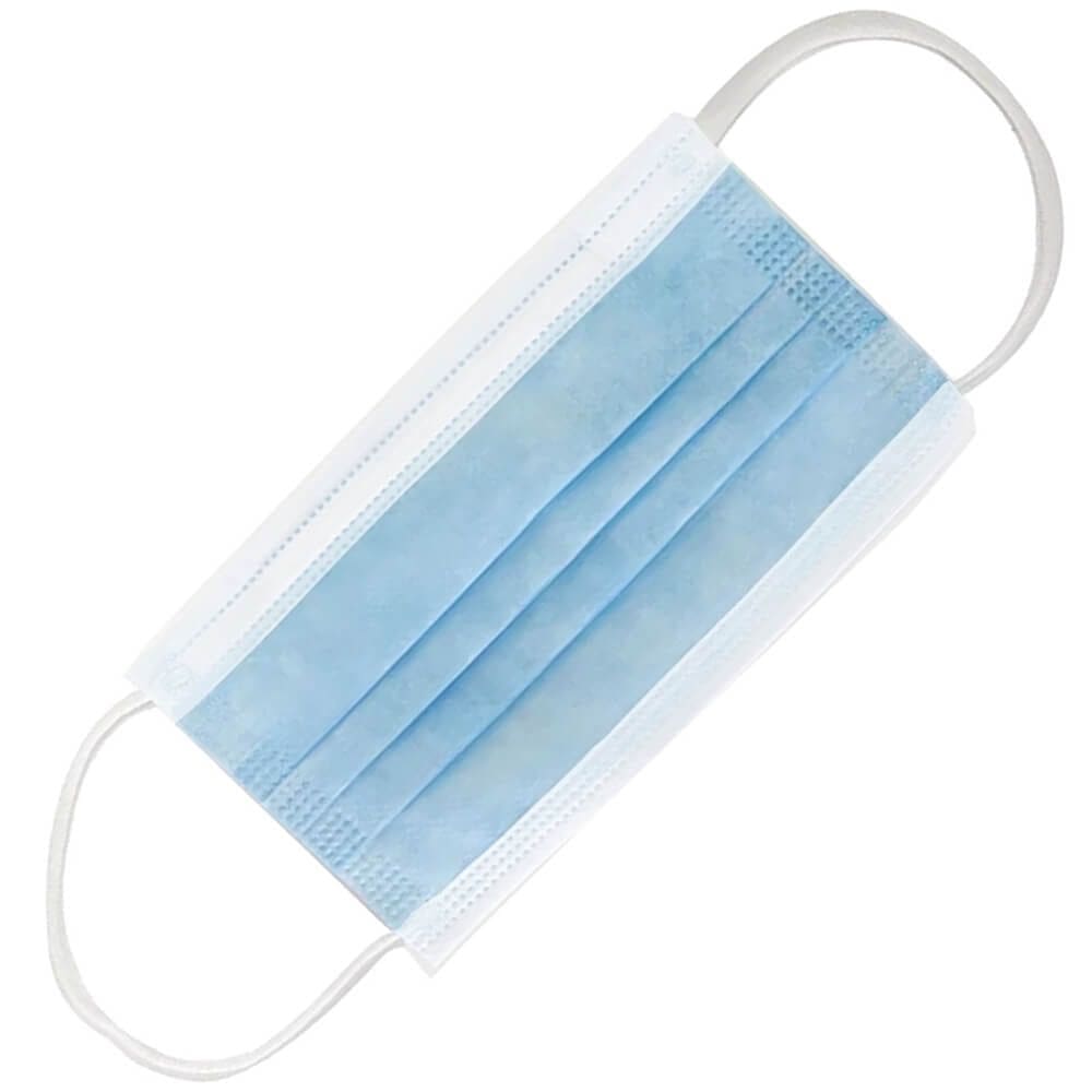 Máscara de TNT Dupla Infantil Azul com 25 Unidades - MTD0015 - MIRALUPA