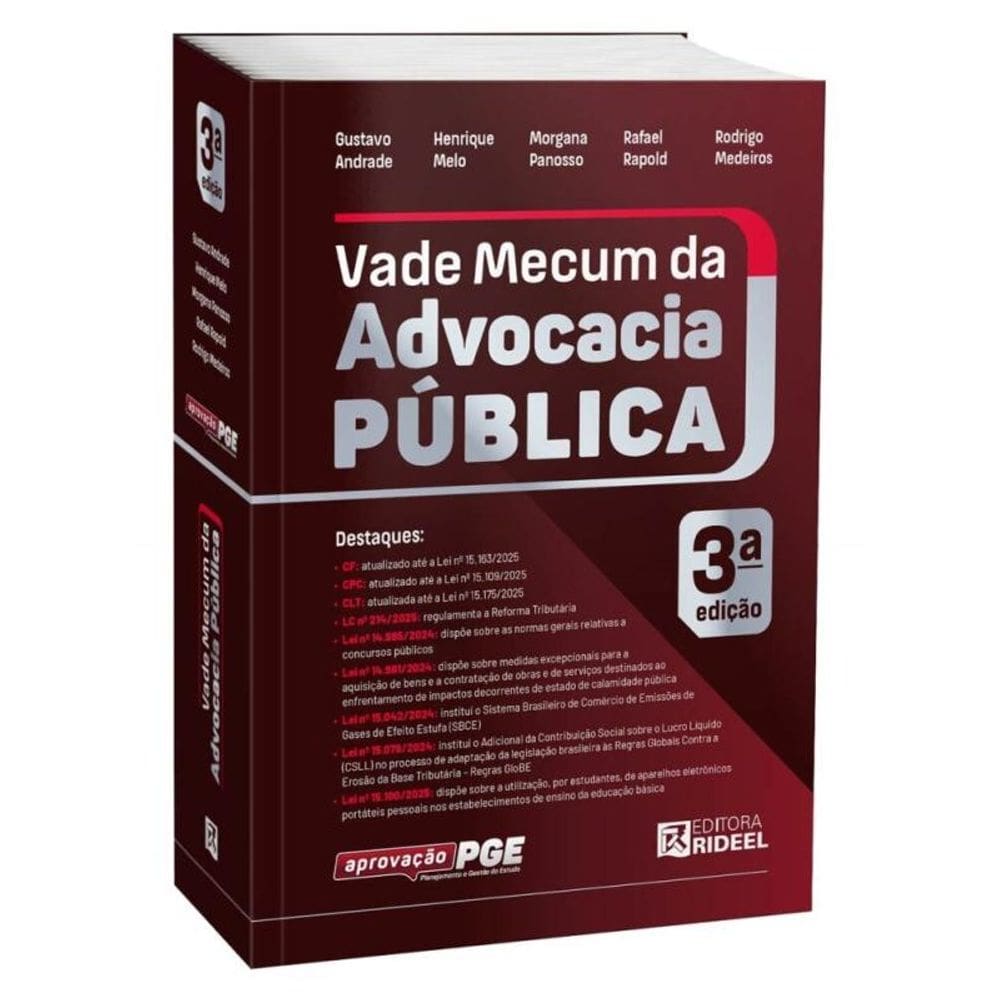 Vade Mecum Advocacia Pública - Aprovação PGE - Concurso