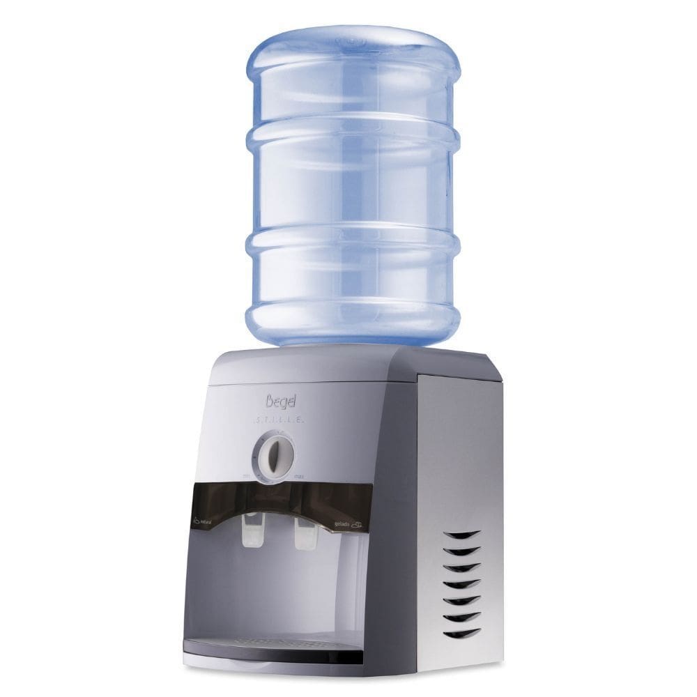Bebedouro Garrafão de Mesa Stille Cinza Fume Begel 220V