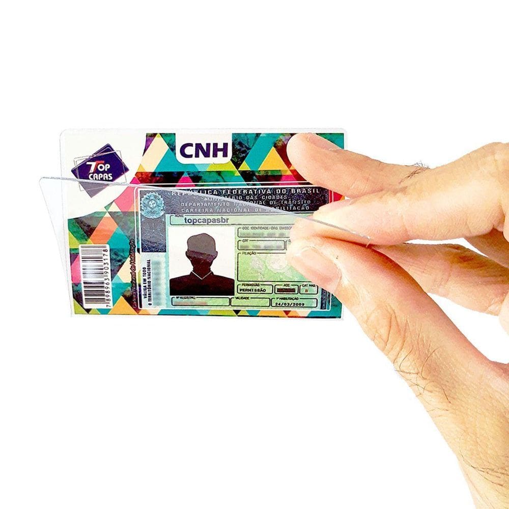 Capa Protetora Para Cnh - Kit Com 20 Und.