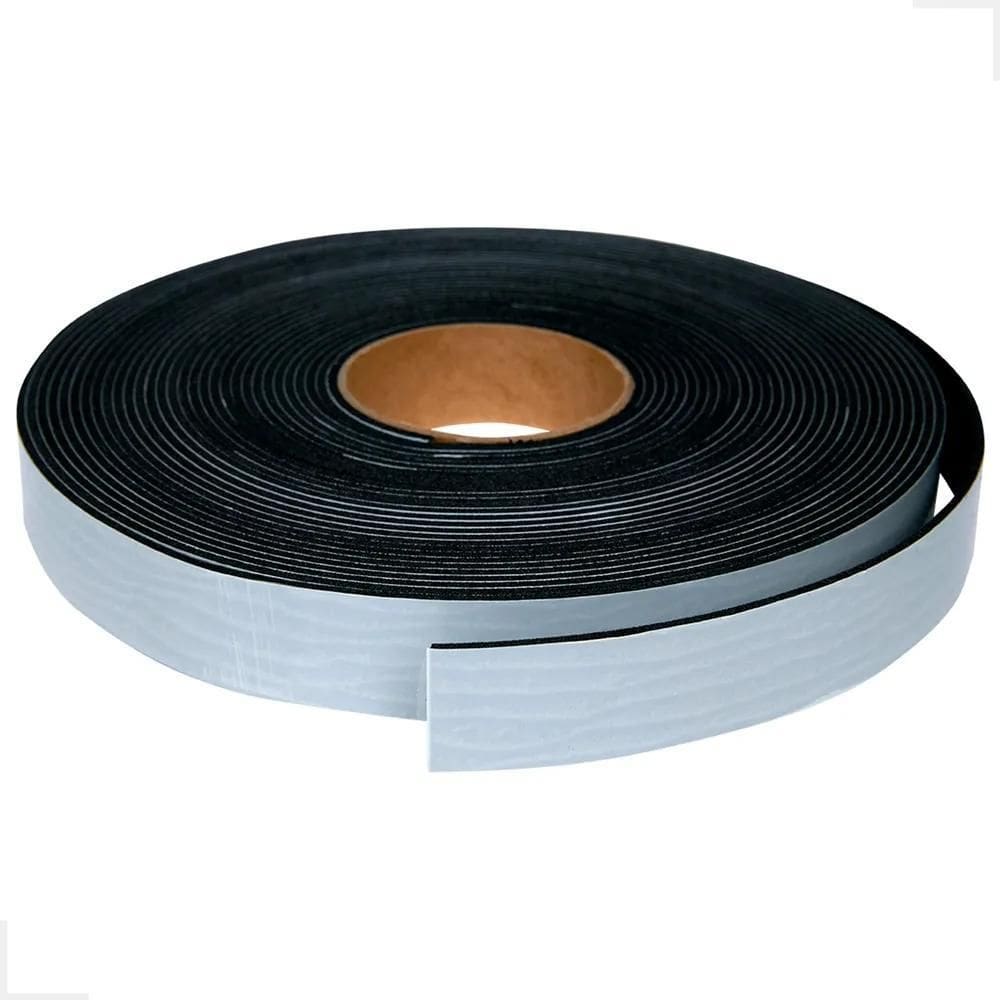 Fita De Eva Vedação Preto 2Mm X 19Mm X 10Mts Adesivo 1 Lado