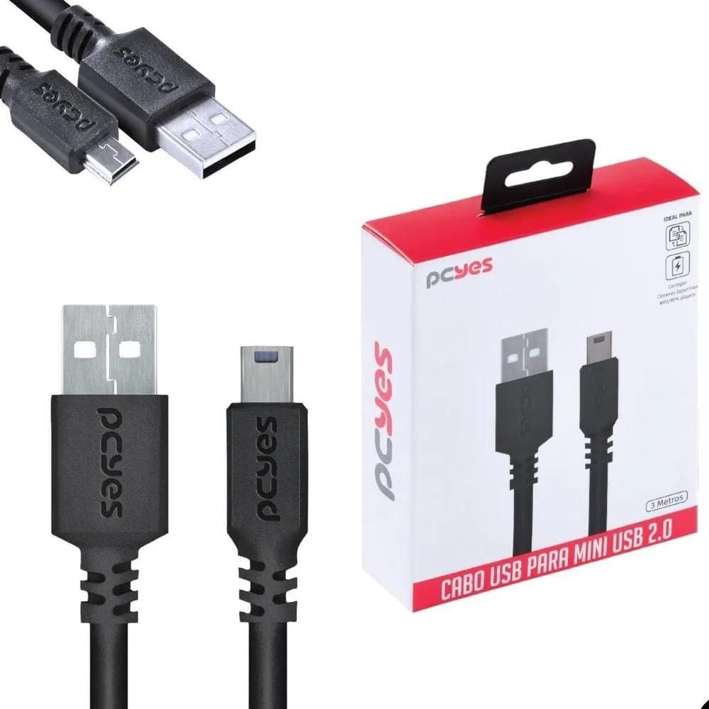 3X Cabo Usb 3 Metros Para Canon 30D 40D 50D 60D 70D 80D T2I