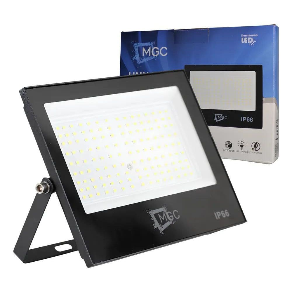 5X Refletor Led 200W Smd Prova Dágua Ip66 Holofote 6500K Sl