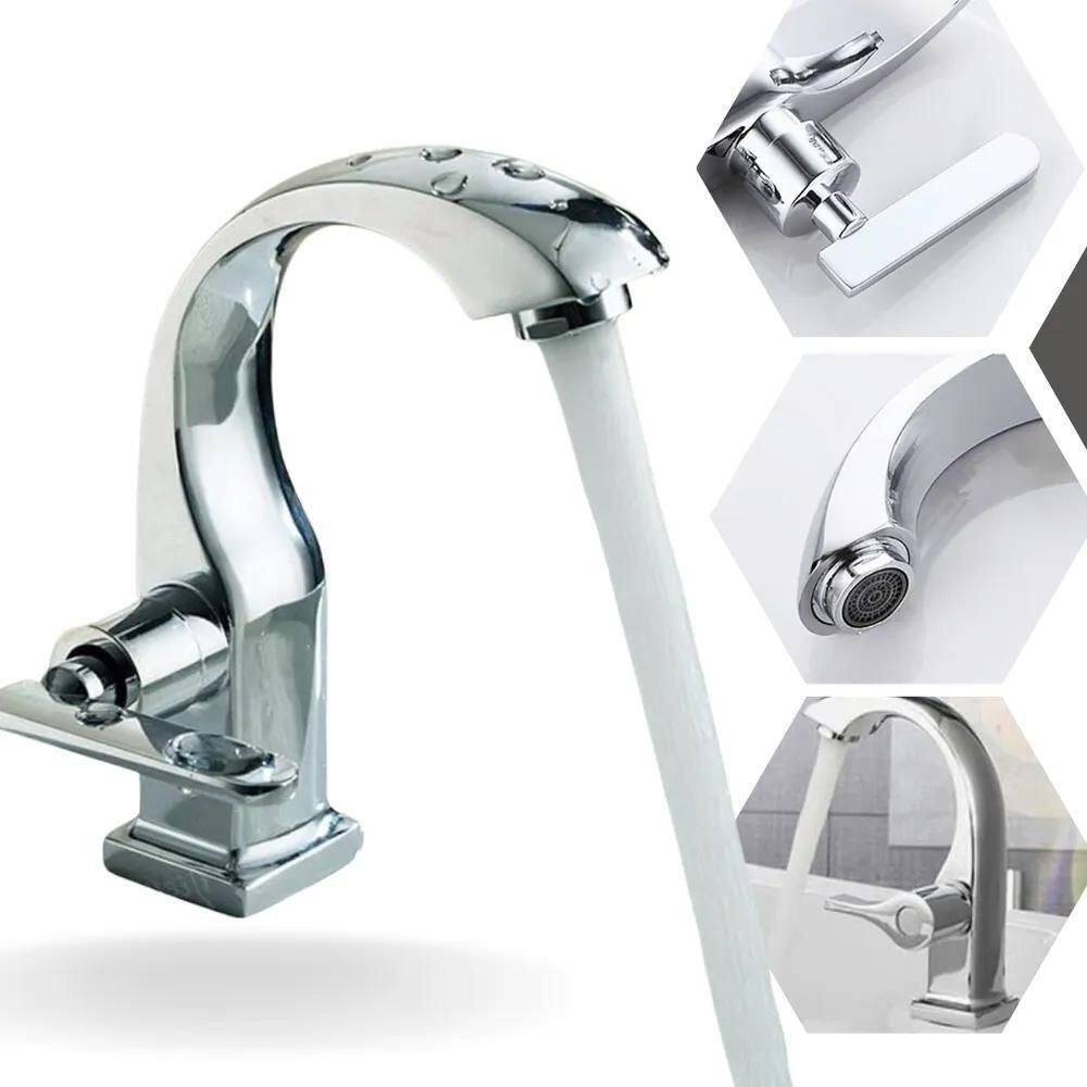 Torneira De Banheiro Lavabo Luxo Metal Cromada Moderna Inox