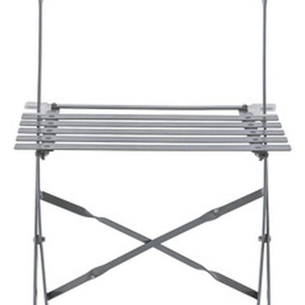 Cadeira Aco Cinza Escuro 79x41 Cm Naterial Flora Origami