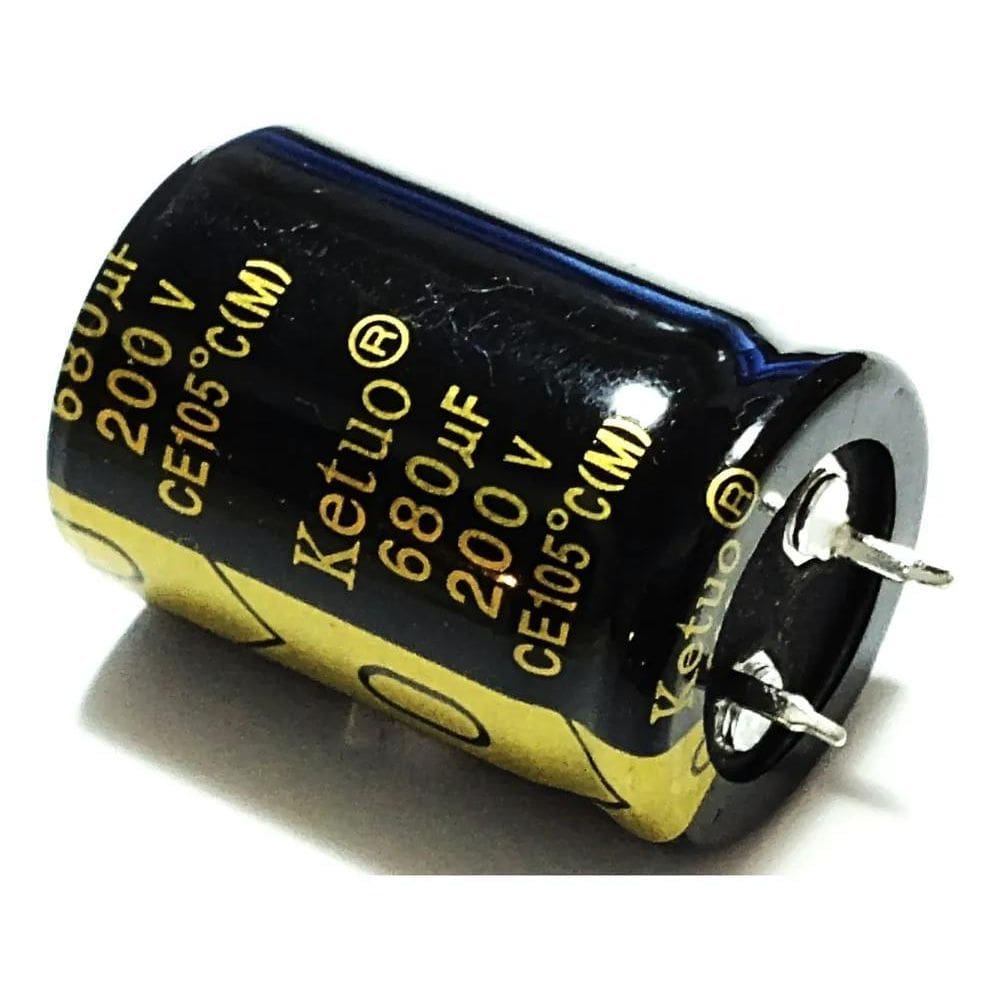 Capacitor Eletrolítico 680Uf X 200V 105 2 Peças