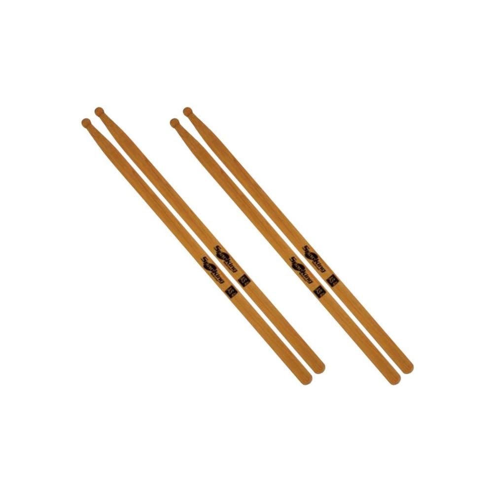 Kit 2 Baqueta As2 Marfim Caixa Marcial Marching Band Par