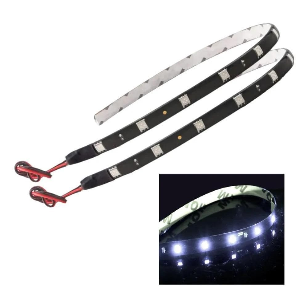 5X Kit 2 Fita Siliconada 12 Led 30 Cm Cores