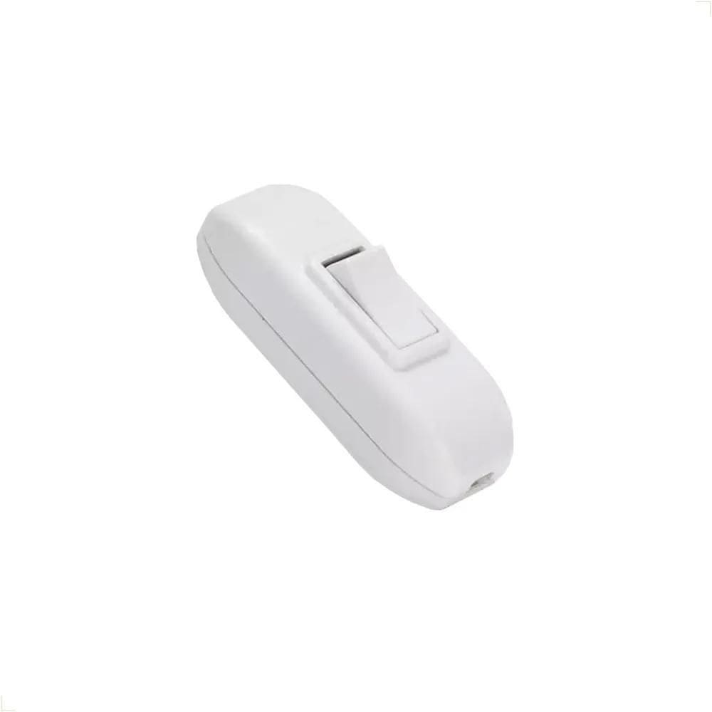 Interruptor Centro De Cordão Para Abajur Branco- Margirius