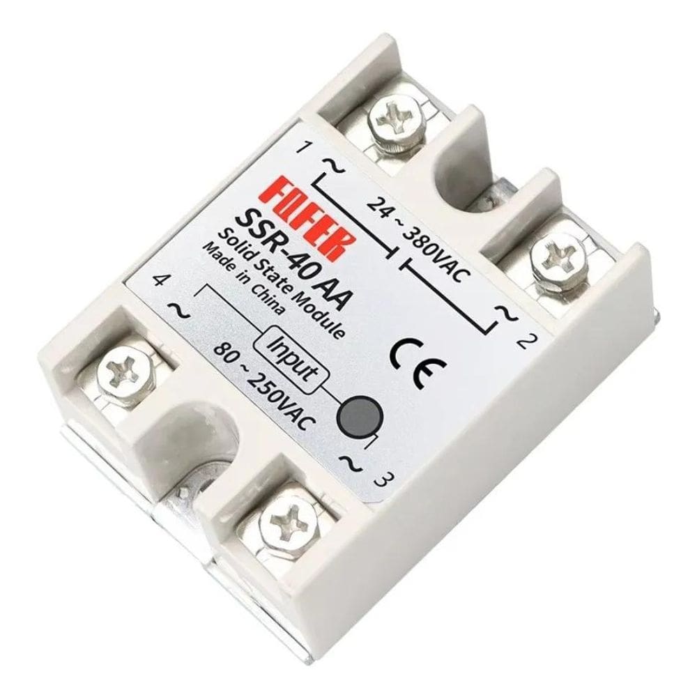 Relê De Estado Sólido Ssr Controle Ac 110V 220V 40A
