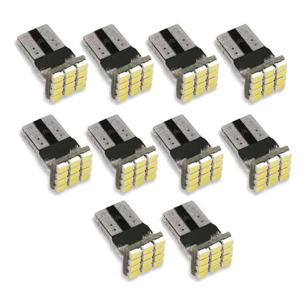 Kit 10 Lampada T10 Cambus 12 Led Canceller