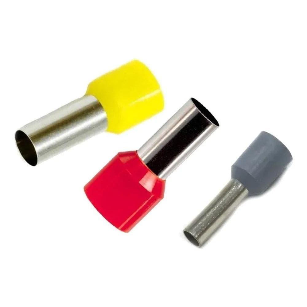 600X Terminal Tubular Ilhos 4Mm / 6Mm / 10Mm 200 De Cada