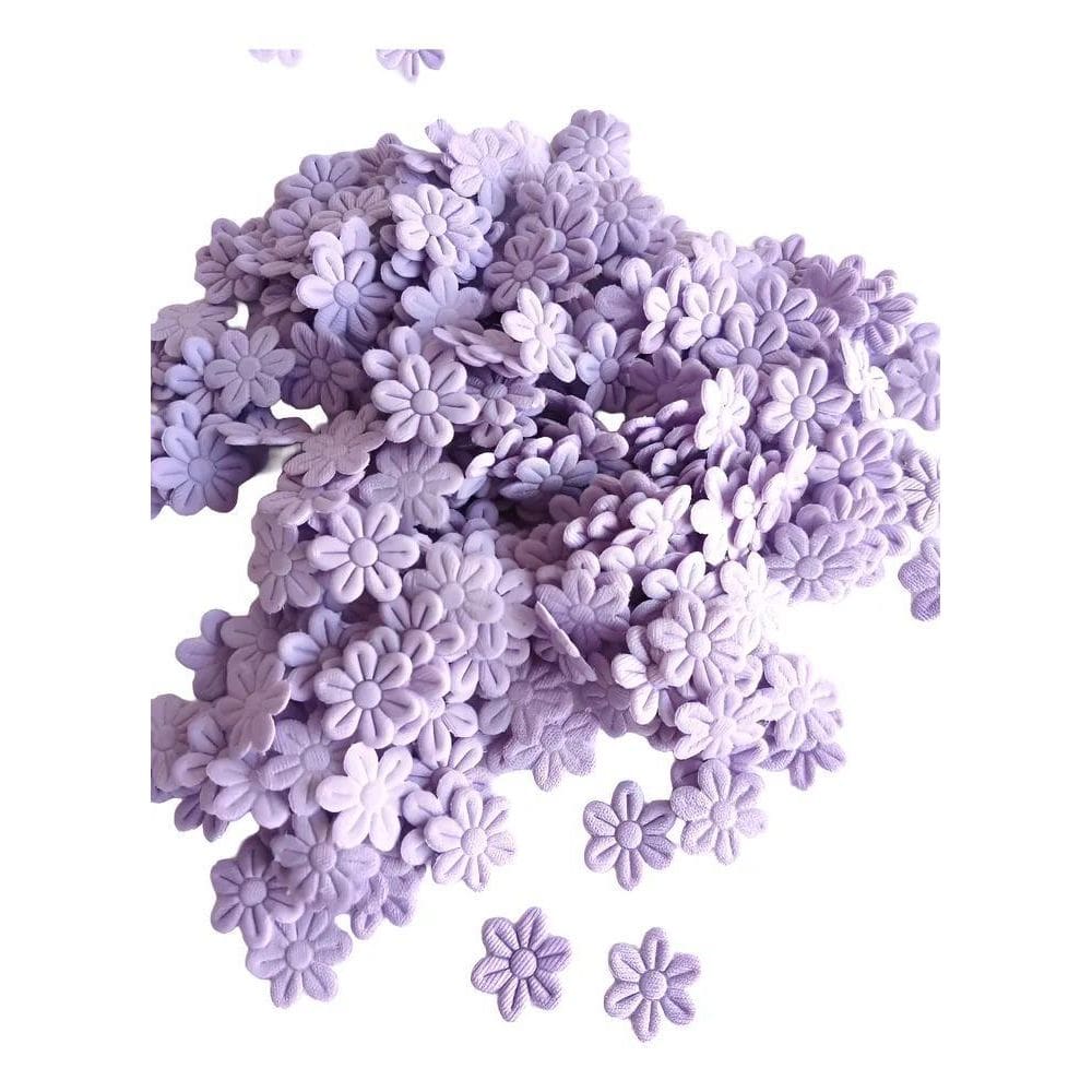 Mini Flor Tecido Prensado Aplique 200 Peças Cor A Escolher