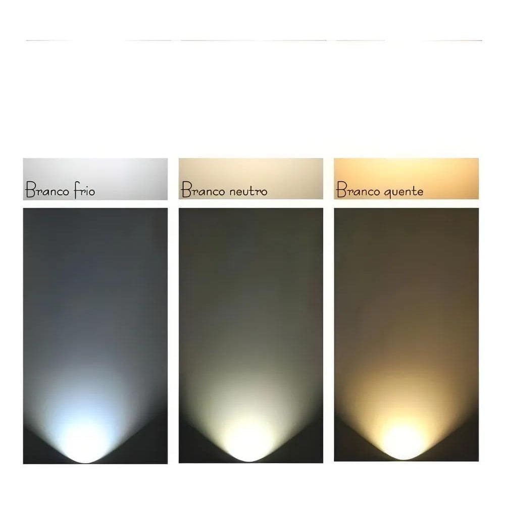 Plafon Led Embutir Quadrado 12W Luz Neutra 17X17 Preto