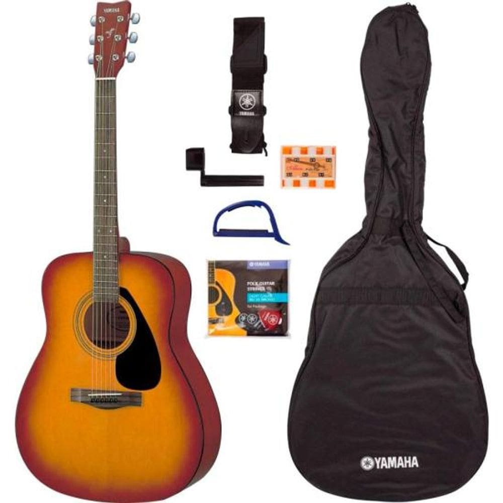 Kit de Violão Acústico Yamah F310P TBS + Capa + Acessórios