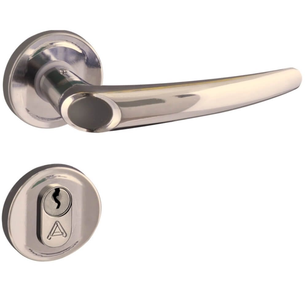 Fechadura Joy 2600/63 Externa Inox Polido - 083564 - ALIANÇA