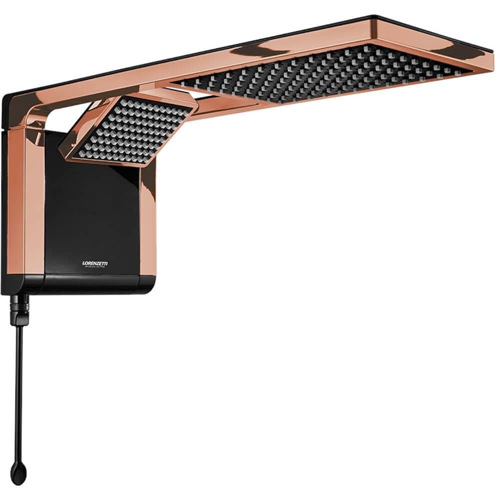 Chuveiro Acqua Duo Black Rose Gold 220 Volts 7800 Watts - 7510127 - LORENZETTI