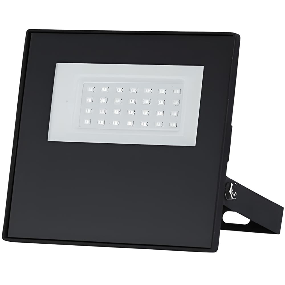 Refletor TR Led com 30 Watts Slim 6500K Preto - 15030067-02 - TASCHIBRA