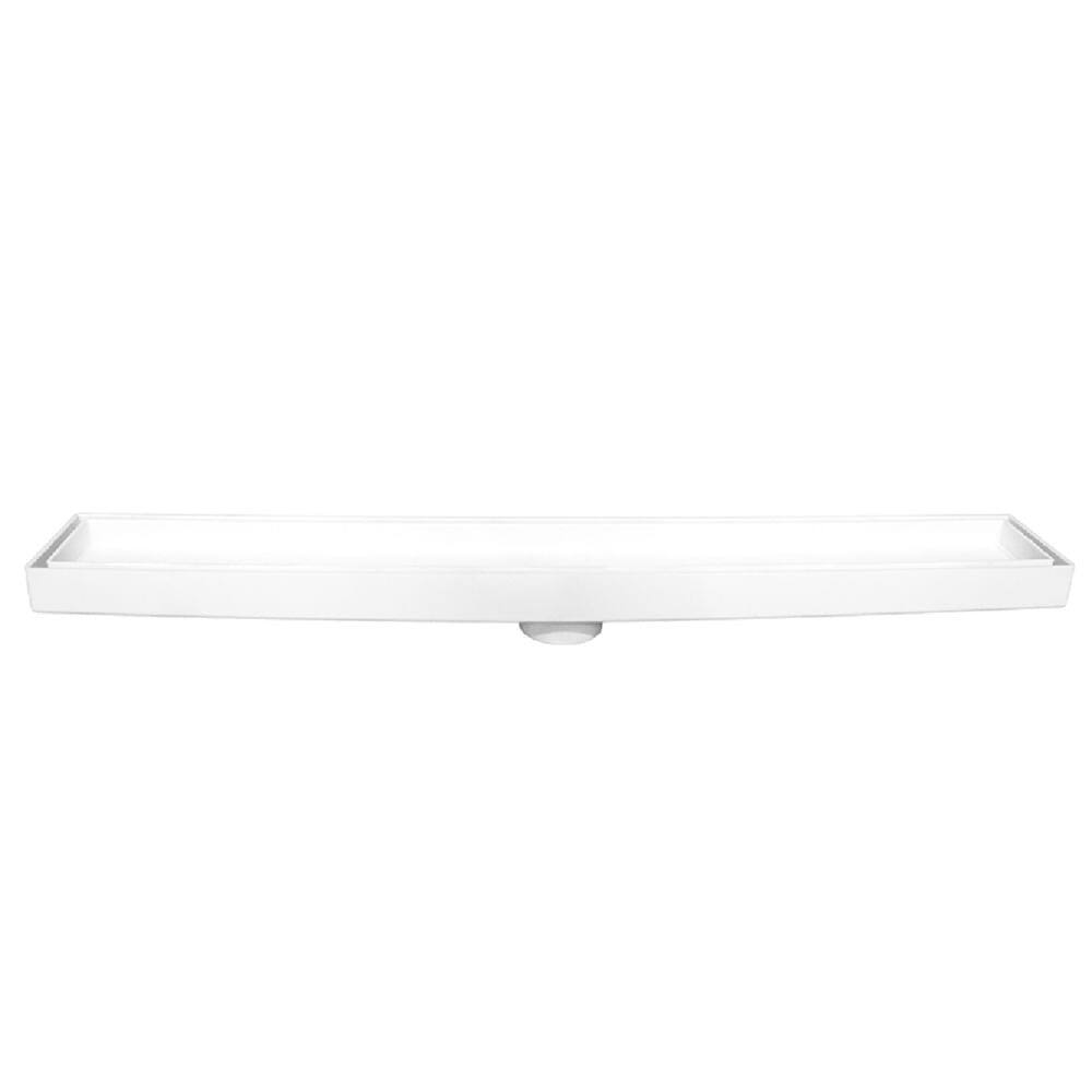 Ralo Invisível Linear com 5x90cm Branco - 1717 - ESTRELA