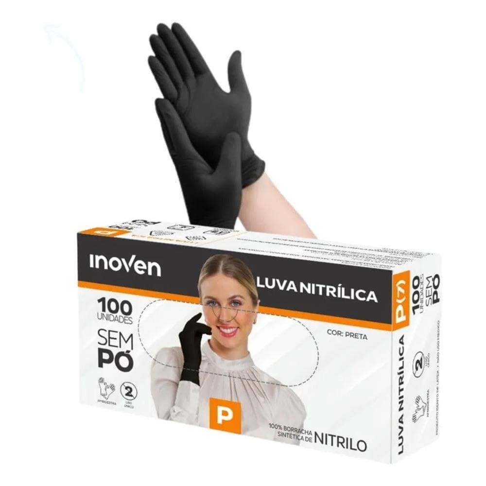 Luvas Descartáveis Nitrílica Antiderrapantes 100 Pçs P M G