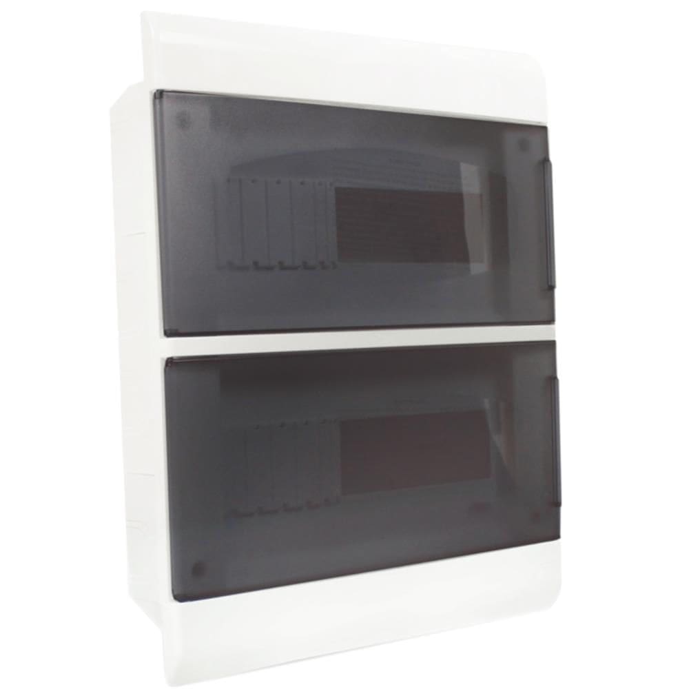 Caixa de Passagem 2X12 Porta Transparente - SCM24TBR - STECK