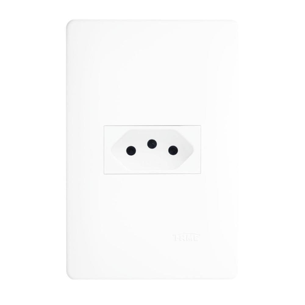 Tomada 2P+T 10A 250 Volts Habitat - 2097 - FAME