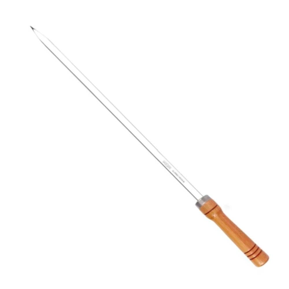 Espeto de Alumínio Simples para Churrasco 80cm - 3246 - MOR