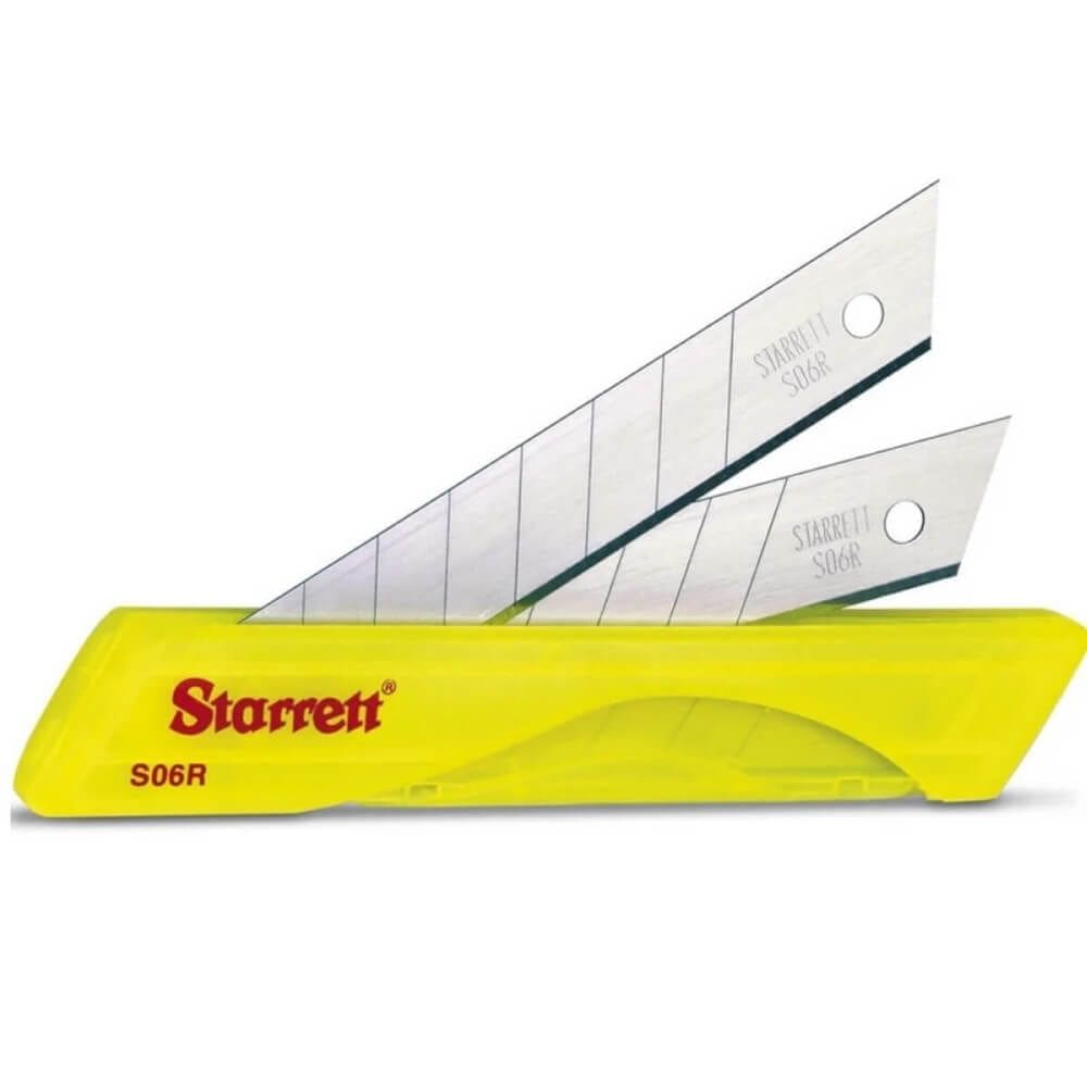Jogo de Lâminas para Estilete 18mm 10 Peças com Estojo - KS06R-1 - STARRETT