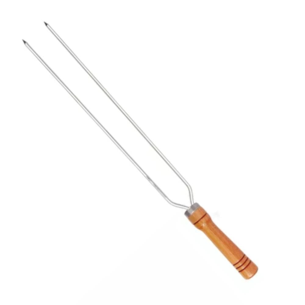 Espeto Duplo de Alumínio Para Churrasco 80cm - 3254 - MOR
