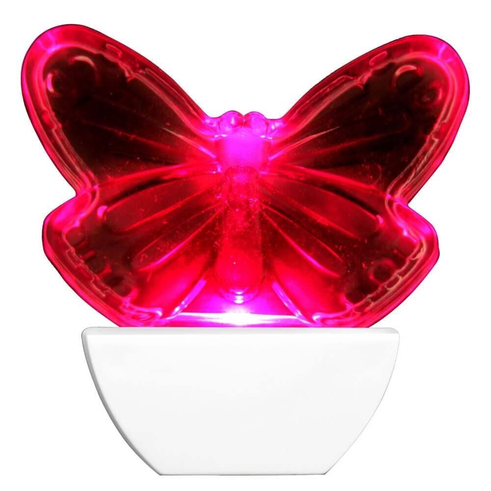 Abajour Luz Noturna Led Borboleta 220 Volts - 8859 - BRASFORT