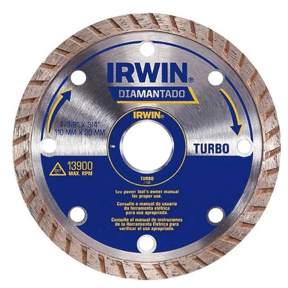 Disco Diamantado Turbo 110mm x 20mm - IW2146 - IRWIN