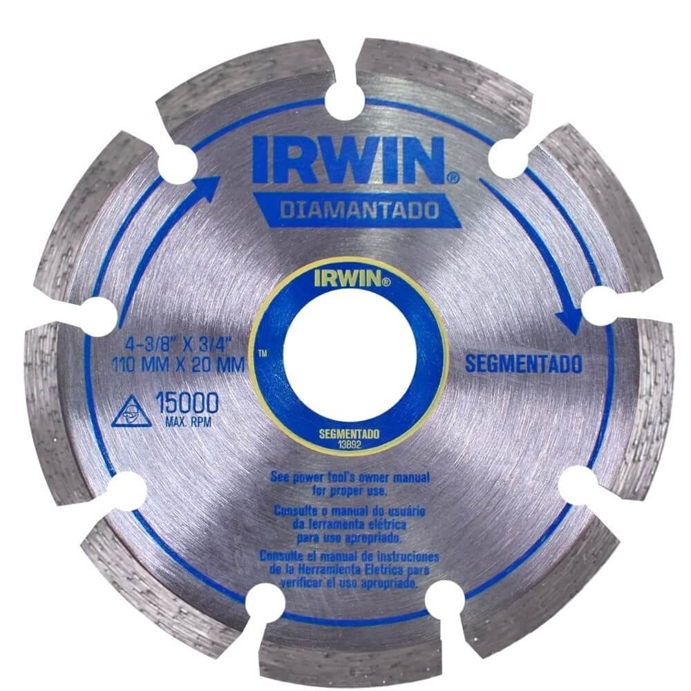 Disco Diamantado Segmentado Atc 110mm x 20mm - IW13892 - IRWIN
