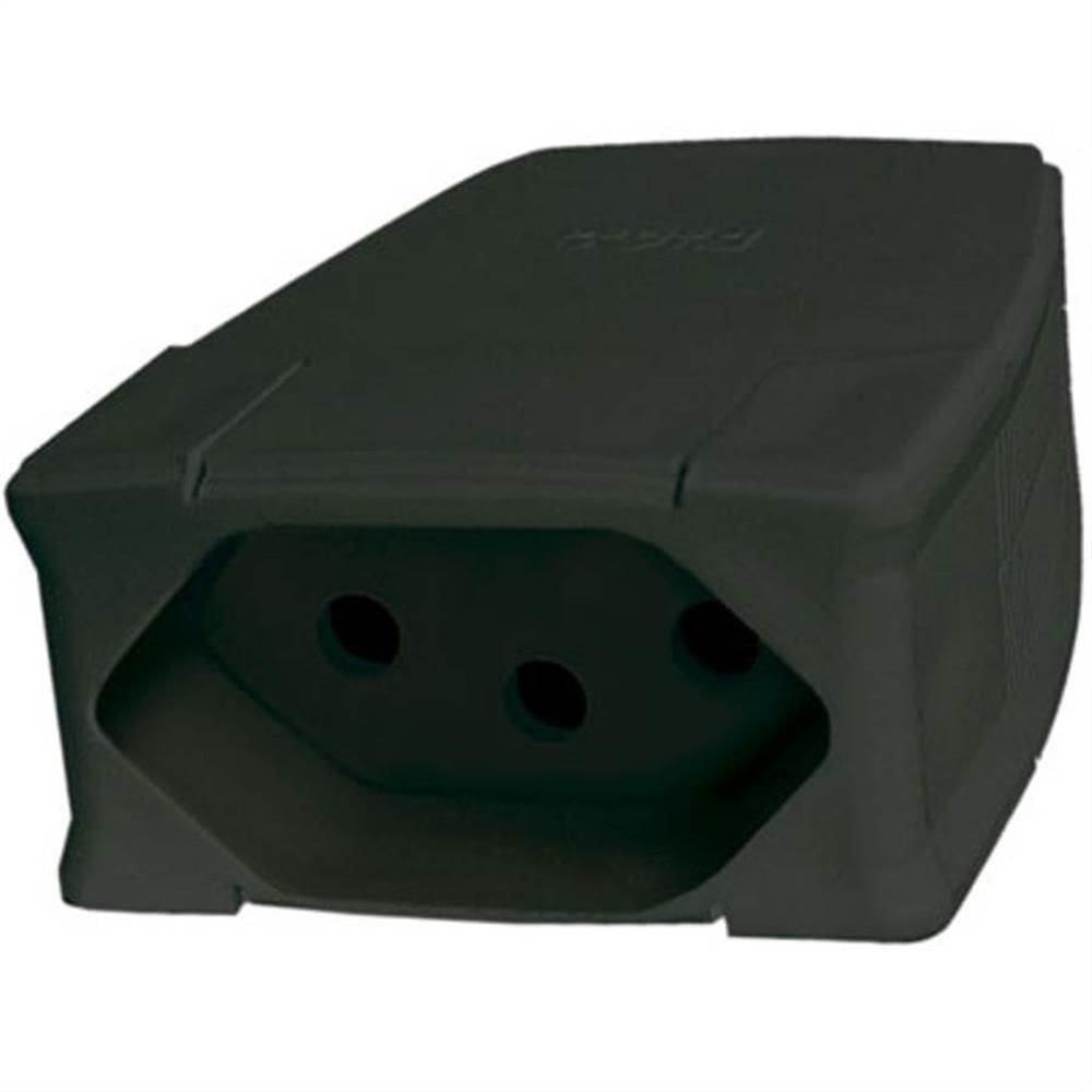 Prolongador Profissional 20A 2P+T Preto - 615857 - PIAL
