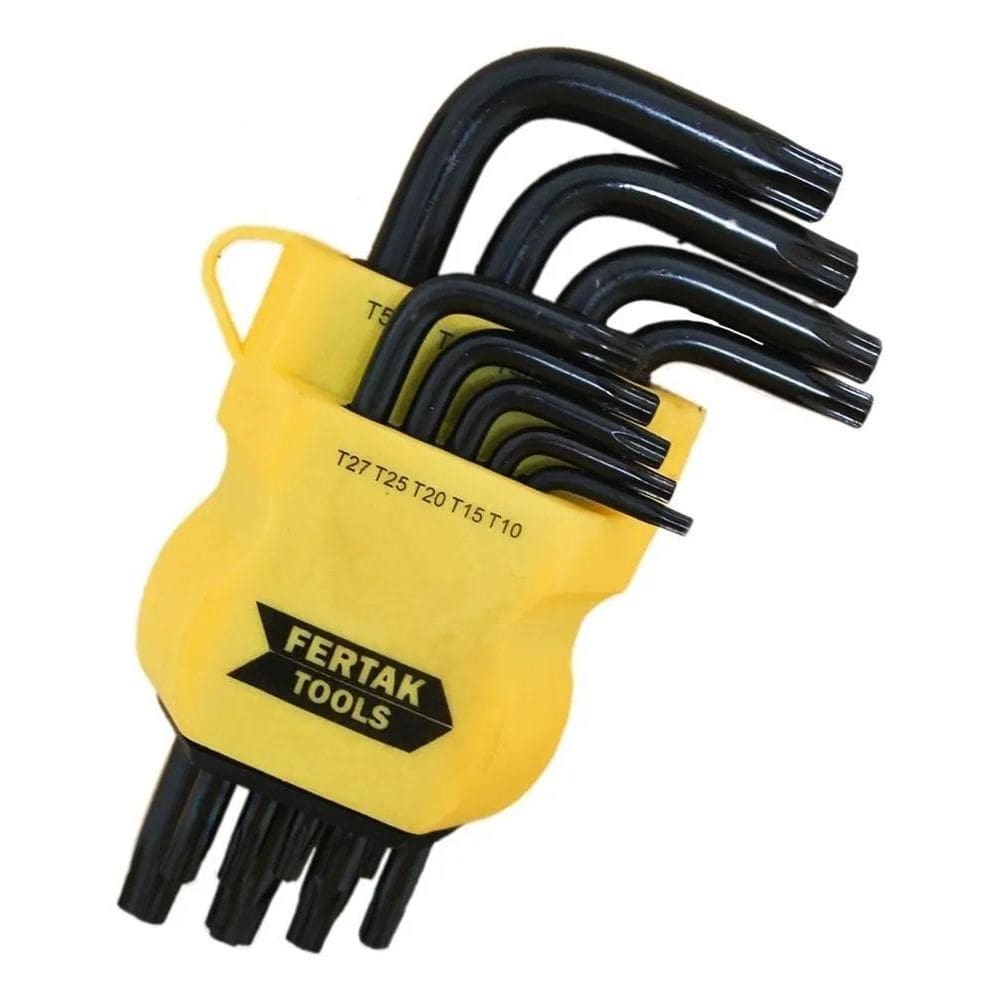 Jogo Chave Torque Fertak Cromo Vanadio Curta