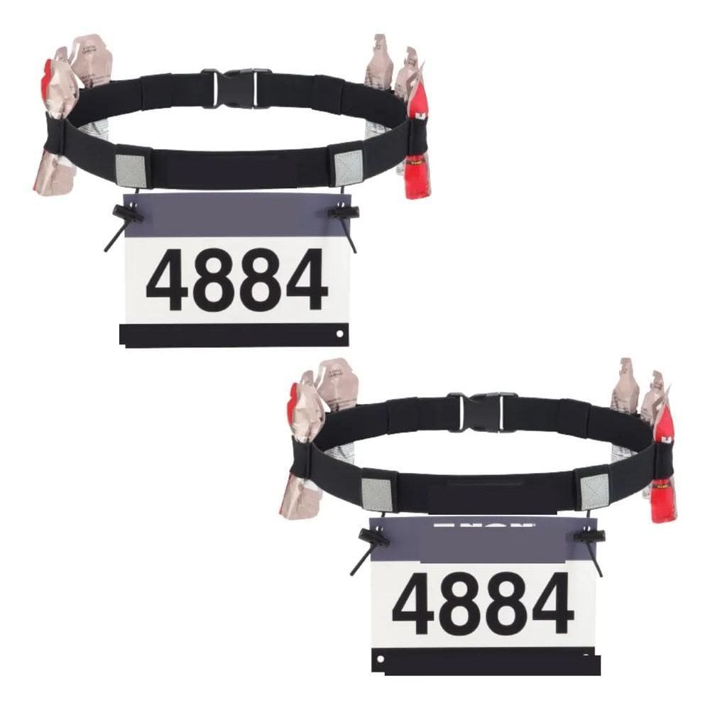 Porta Número Cinto Corrida De Rua Trilha Gel Carbo Kit 2 Un