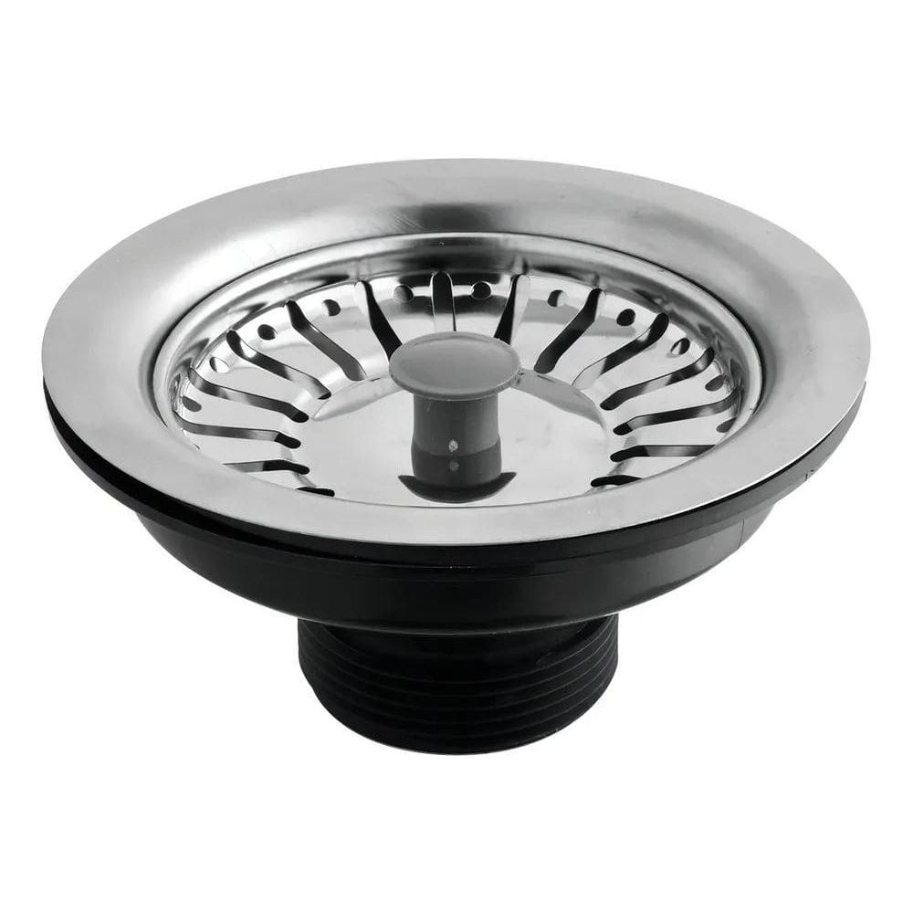 Valvula Pia Americana Aço Inox 4` 1/2 Higiban Prateado