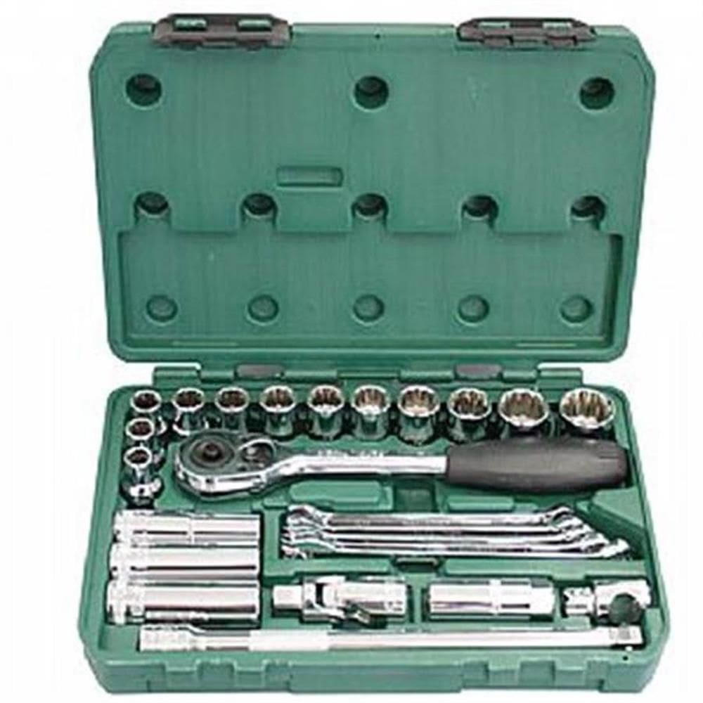 Jogo de Chave Soquete Sextavado Extriado 1/2”” Com 25 Peças - ST09506SJ - SATA