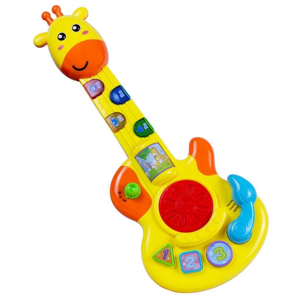 Mini Guitarra Musical Girafa com Luzes e Som 0194 - For Kids