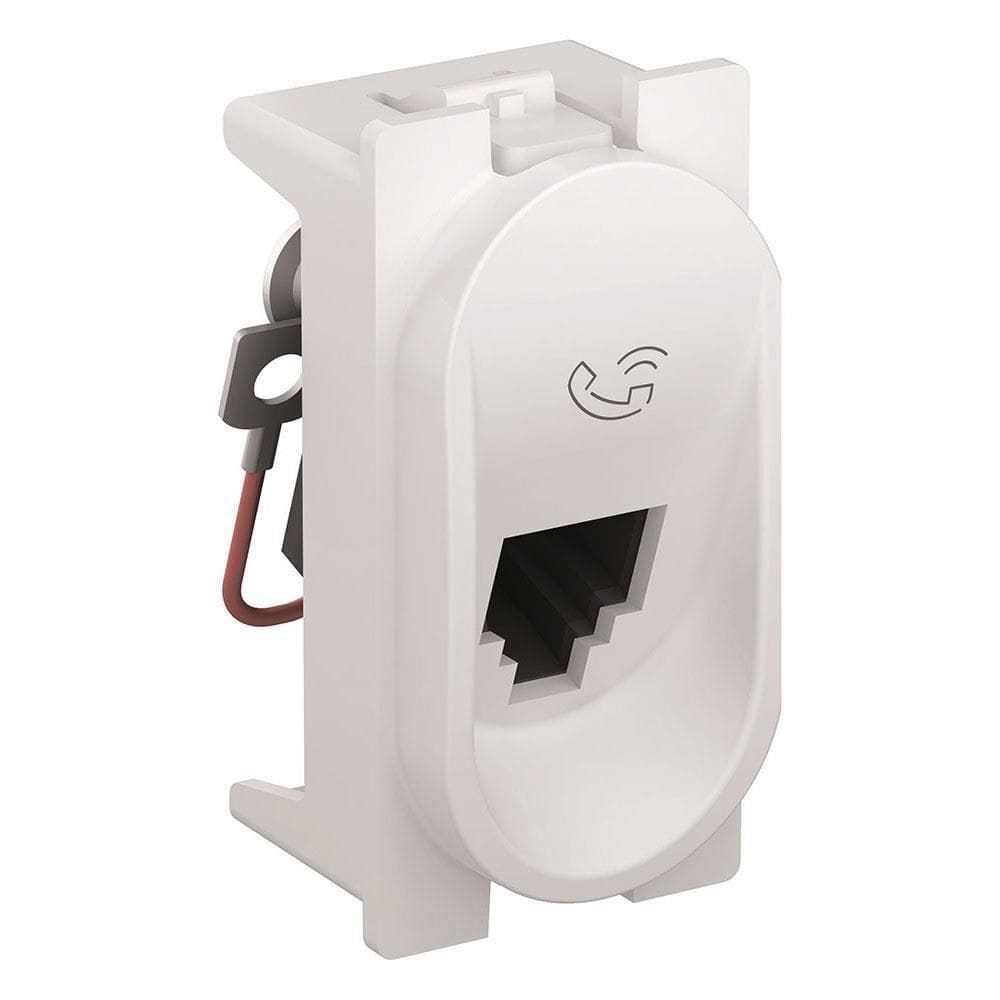 Tomada Telelefone RJ11 2 Fio Branca Nereya - 663072 - PIAL PLUS