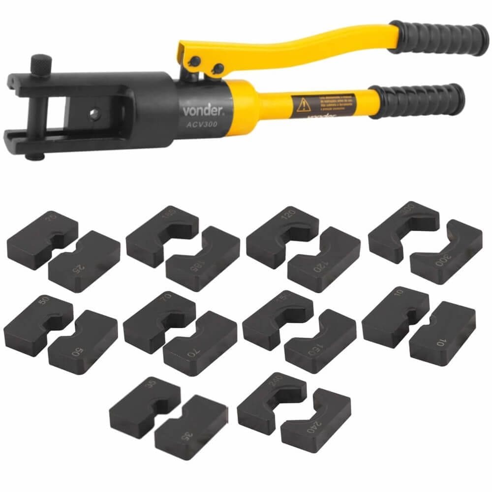 Alicate Crimpador Hidráulico ACV300 - 3686300000 - VONDER