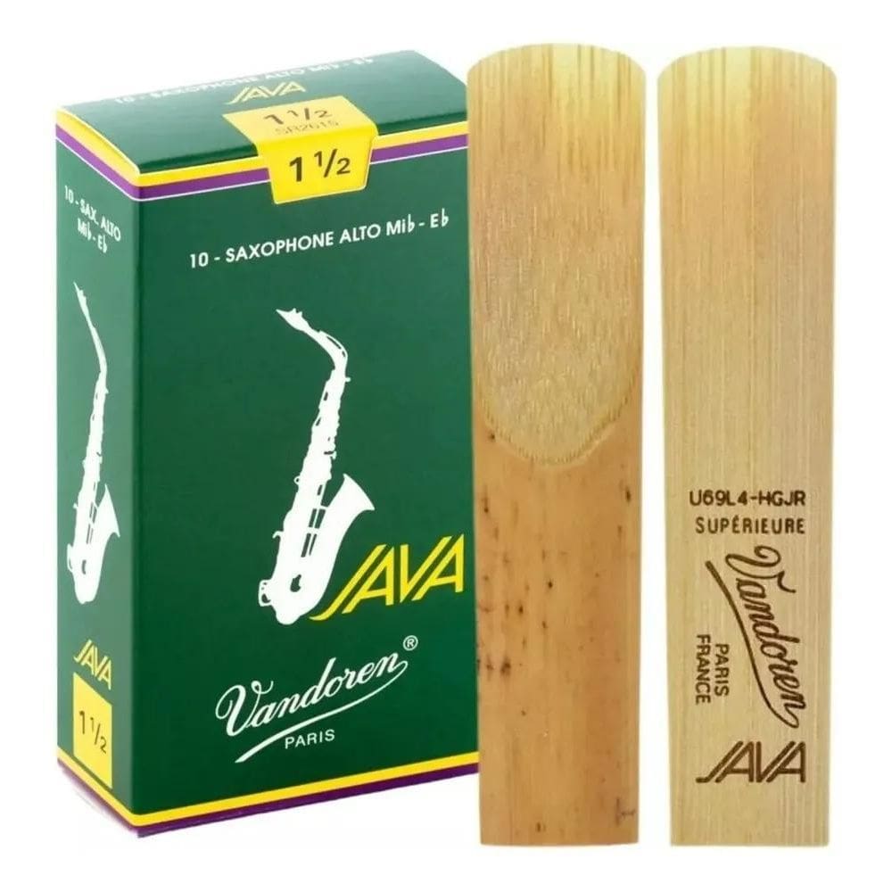 2 Palheta Sax Alto Vandoren Java Origina 1 1,5 2 2,5 3 3,5 4