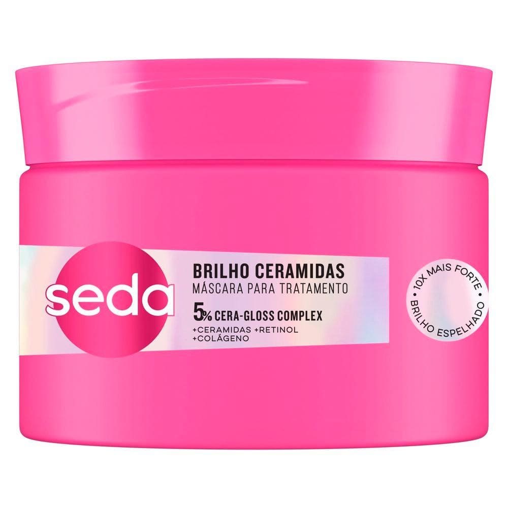 Máscara de Tratamento Seda 5% Cera Gloss Complex Brilho Ceramidas 300g