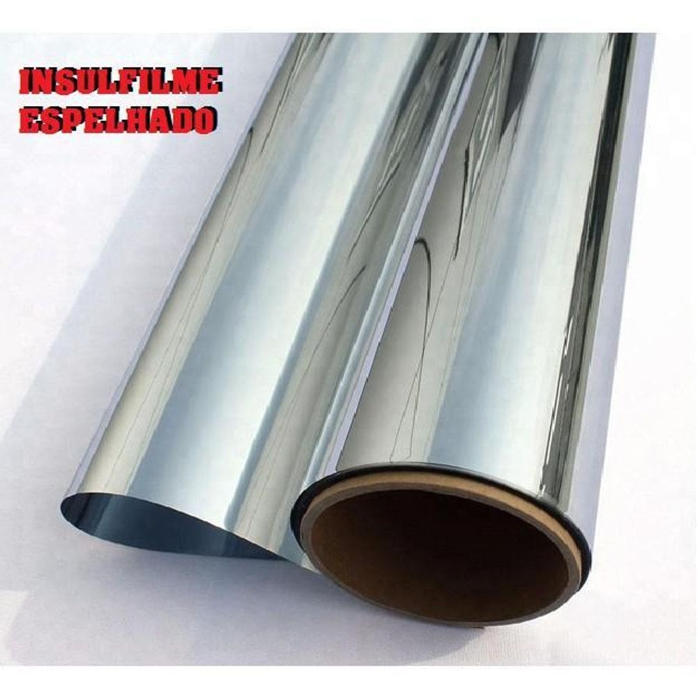 Insulfilme Espelhado +  ,9Mt X 50 Cm,Insulfilm Espelhado,Isofilme Para Janela,Porta,Box,Poliester,