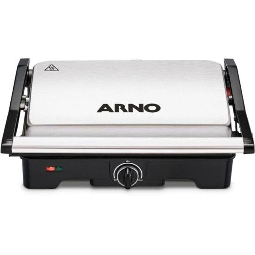 Grill Arno Dual GNOX Inox Com Abertura de 180° 127v