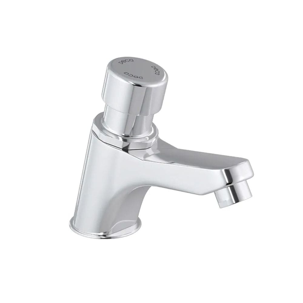 Torneira de Mesa Decamatic Banheiro Cromado Fechamento Automático Jato Aerado Deca