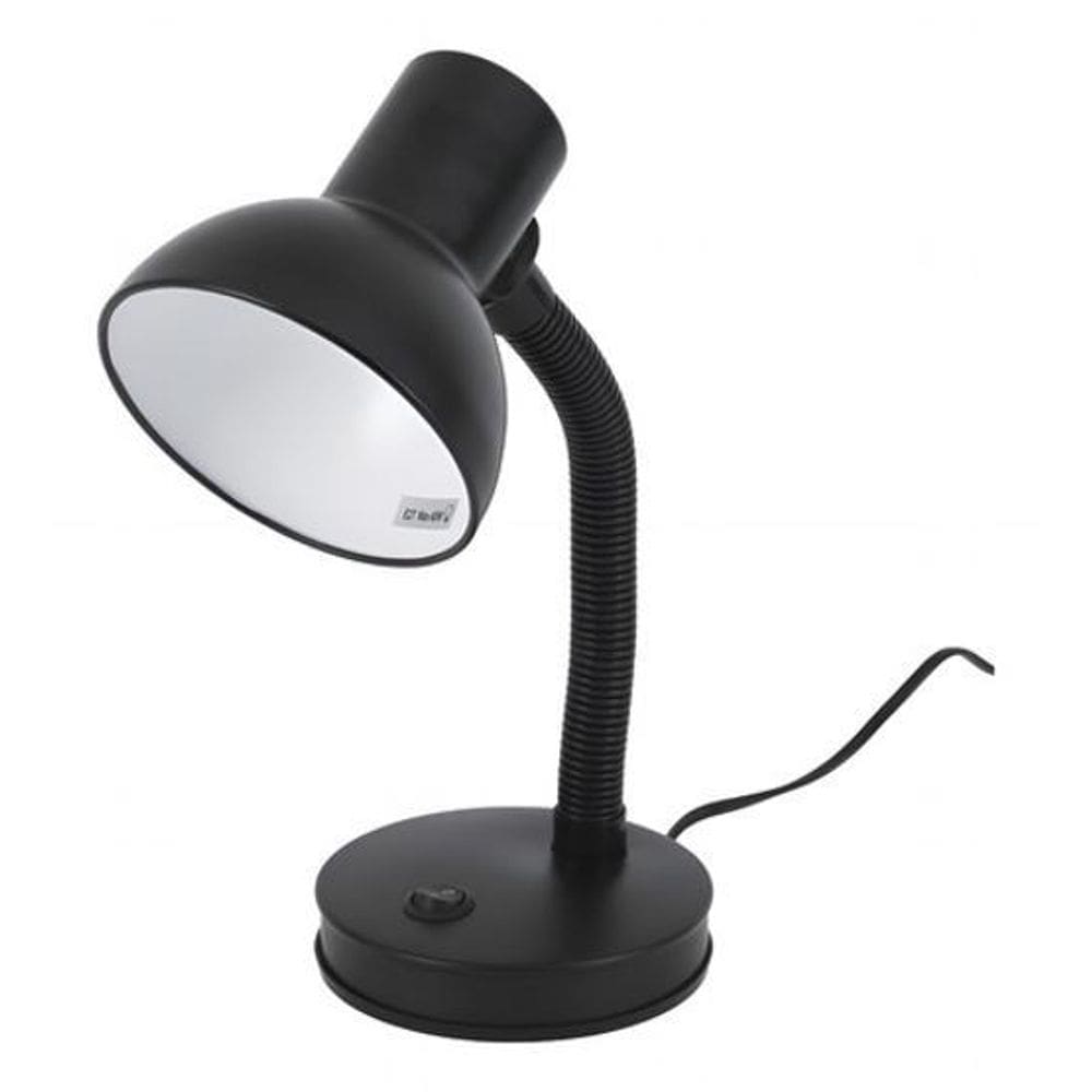 Luminaria Mesa Metal E Plastico Preto 40W Inspire Ip20 Preto