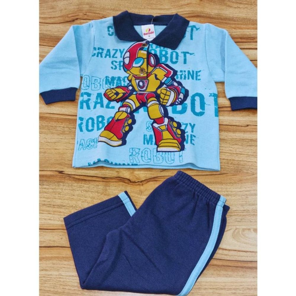 Conjunto Masculino Infantil Inverno Isensee M Azul