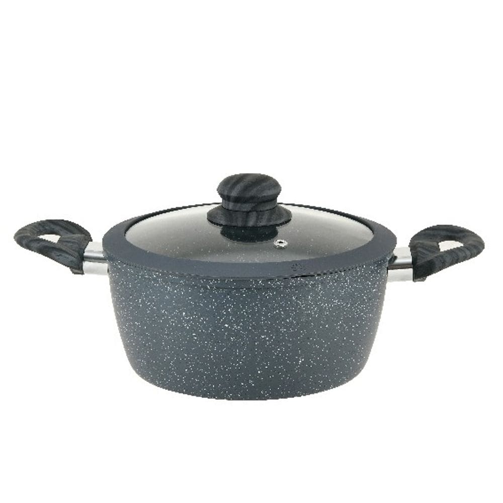 Caçarola 24cm Indução Rev Cerâmico Viena Cinza Casambiente