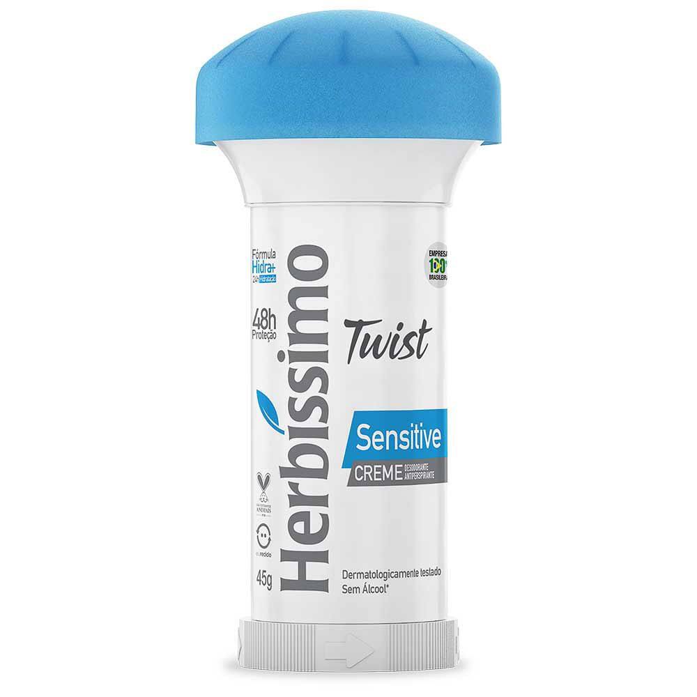 Desodorante Herbíssimo Creme Sensitive Antiperspirante Stick 45g